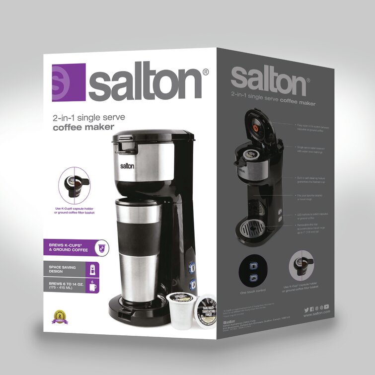 Salton space saving hotsell 1 cup coffee maker